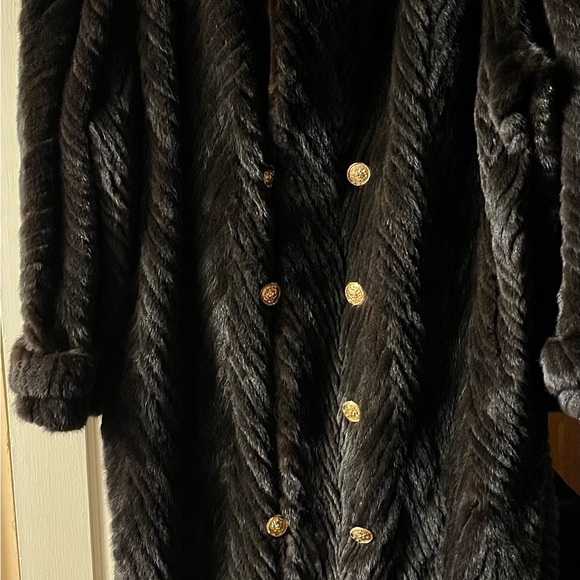 Men’s Big & Talk Full Length Mink Coat - Picture 7 of 16